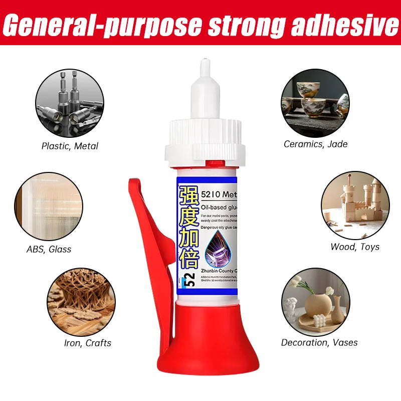 Liquid Super Glue Waterproof Multi-Purpose Adhesive for Home Repairs
