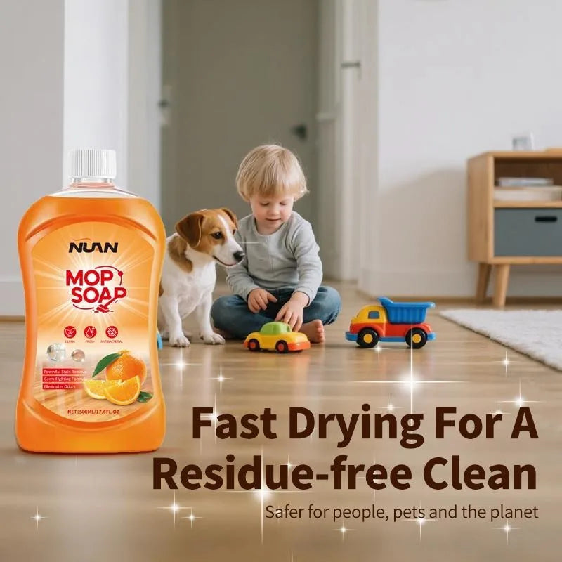 residue free spray mop solution
