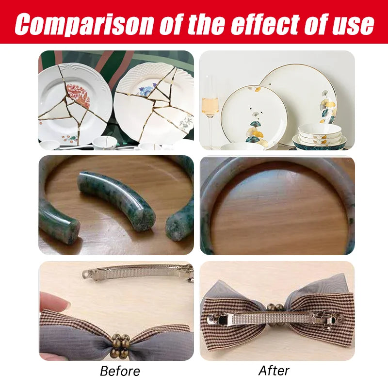 clear adhesive for plastic repair
