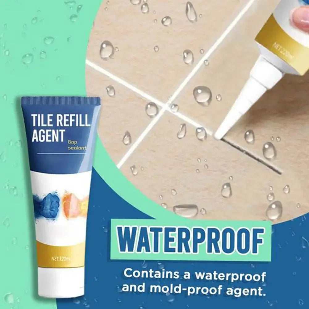 white tile grout repair cream for home improvement
